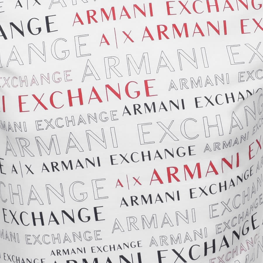 Alternative Image for ProductArmani Exchange Crew Neck Logo T Shirt White3